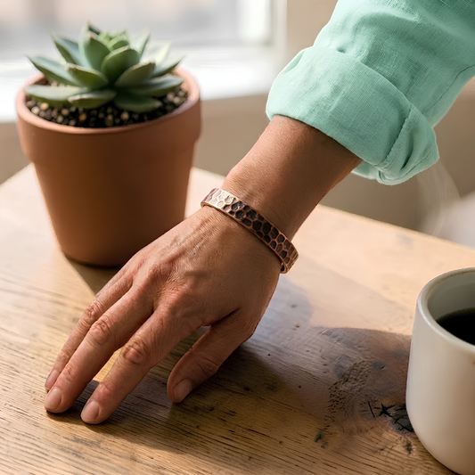 Mary's Crocus Copper Bracelet