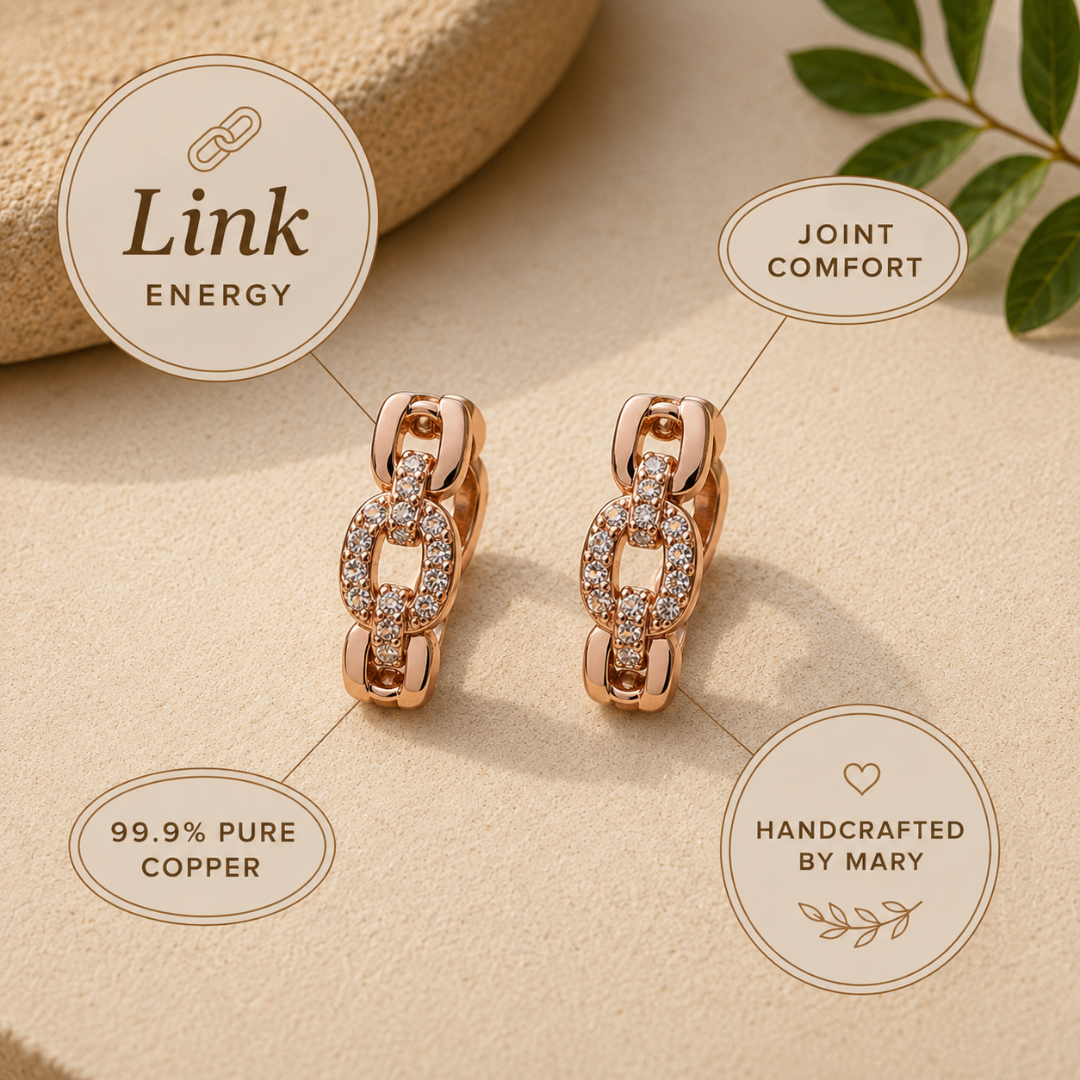 Mary's Link Copper Earrings