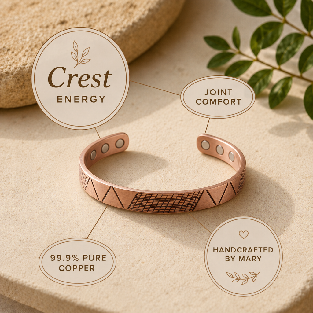 Mary's Crest Copper Bracelet