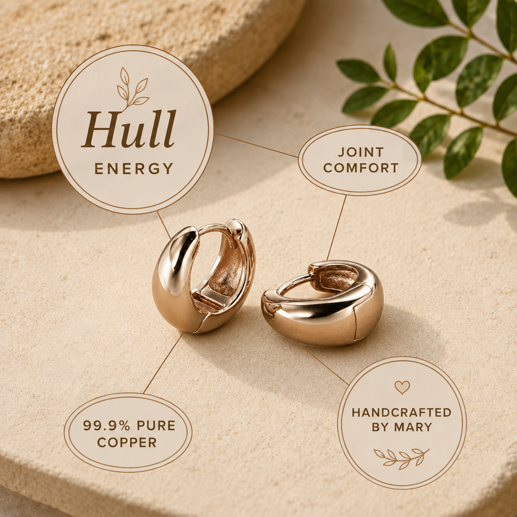 Mary's Hull Copper Earrings