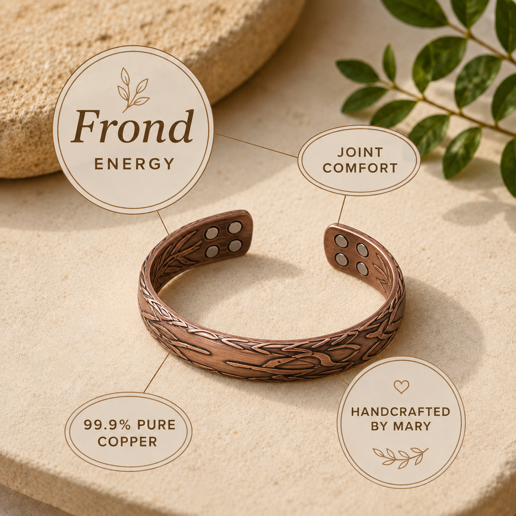 Mary's Frond Copper Bracelet