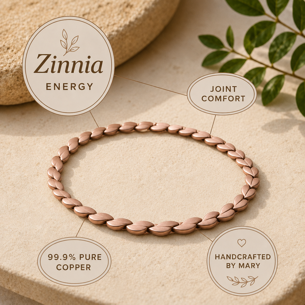 Mary's Zinnia Copper Necklace