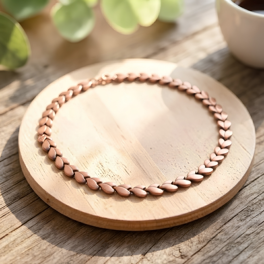Mary's Zinnia Copper Necklace
