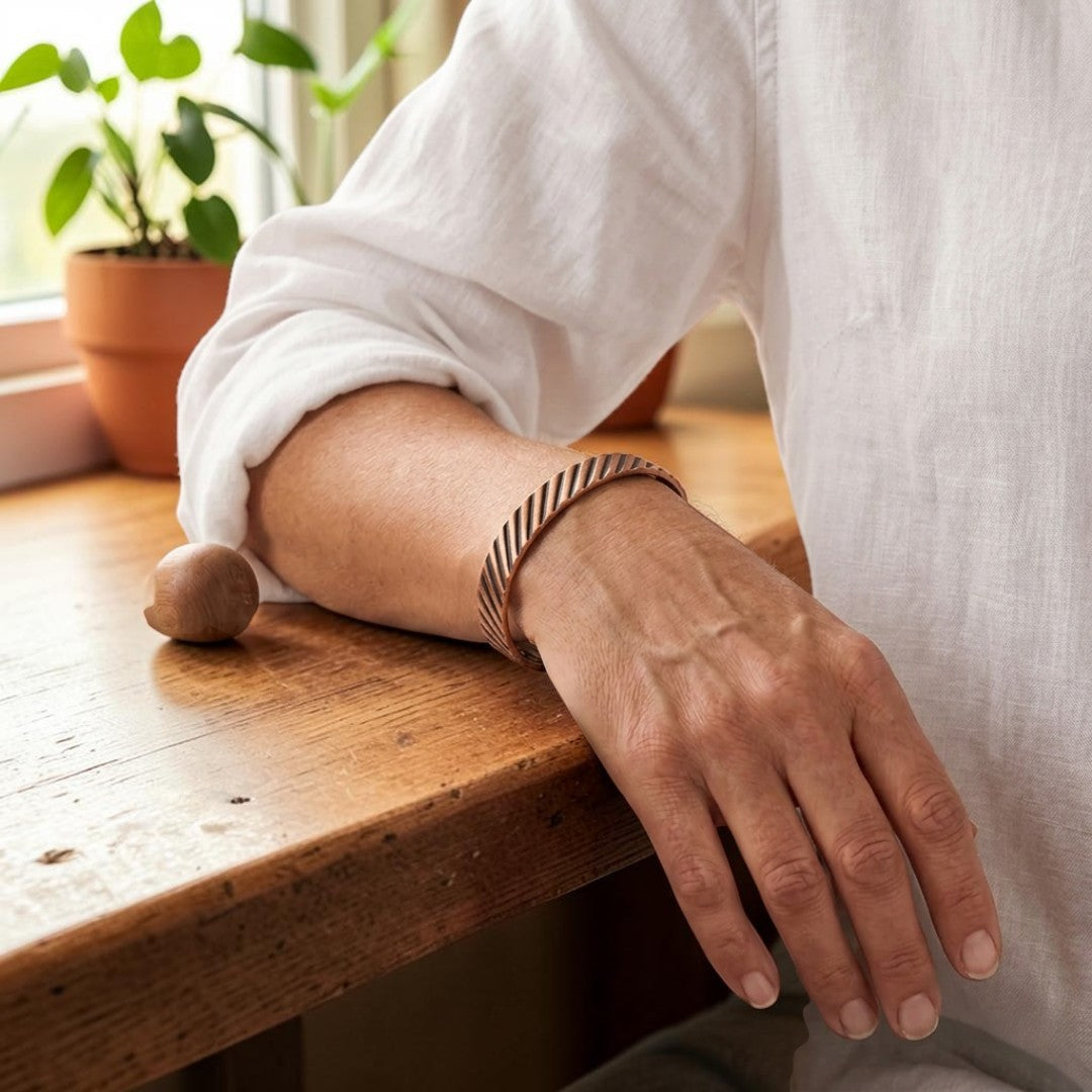 Mary's Lilium Copper Bracelet