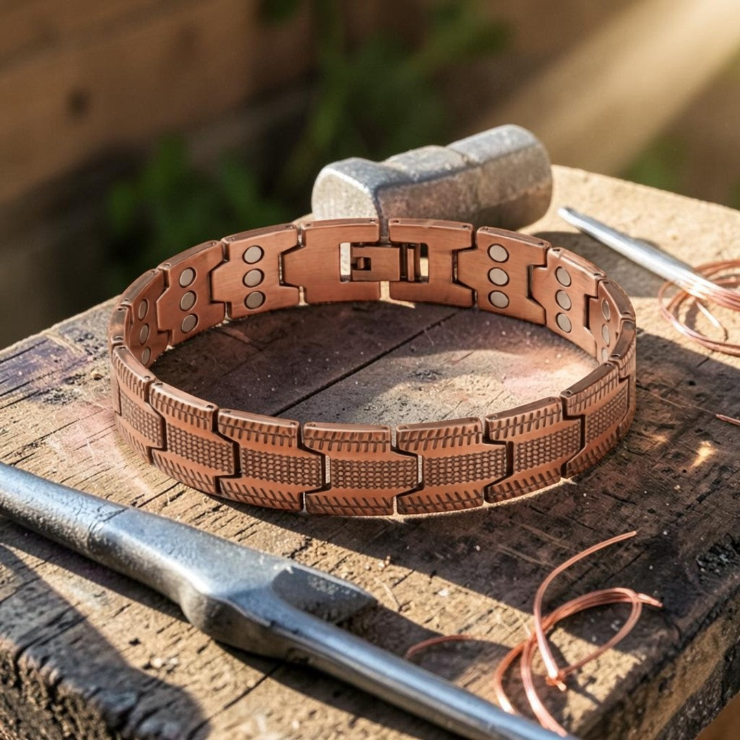 Mary's Rails Men's Copper Bracelet
