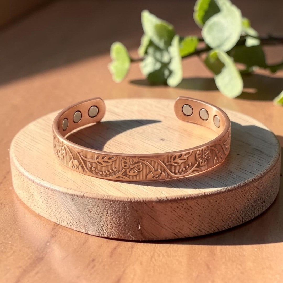 Mary's Bloom Copper Bracelet