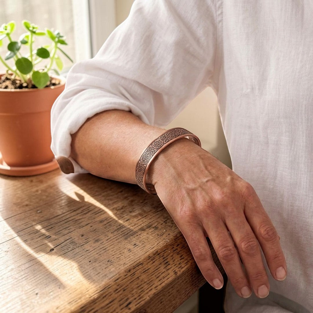 Mary's Orchis Copper Bracelet