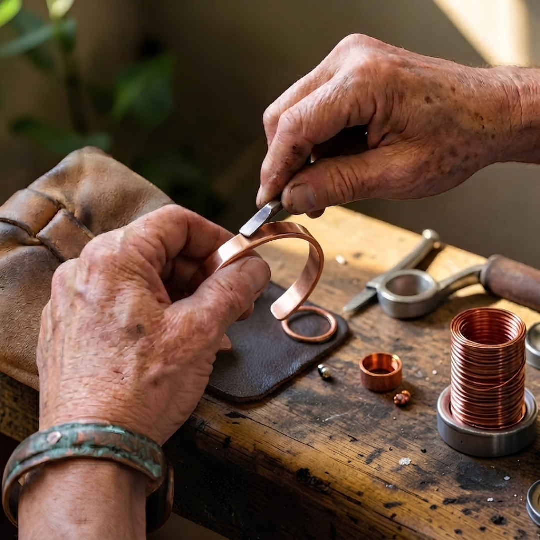 Mary's Cosmos Copper Bracelet