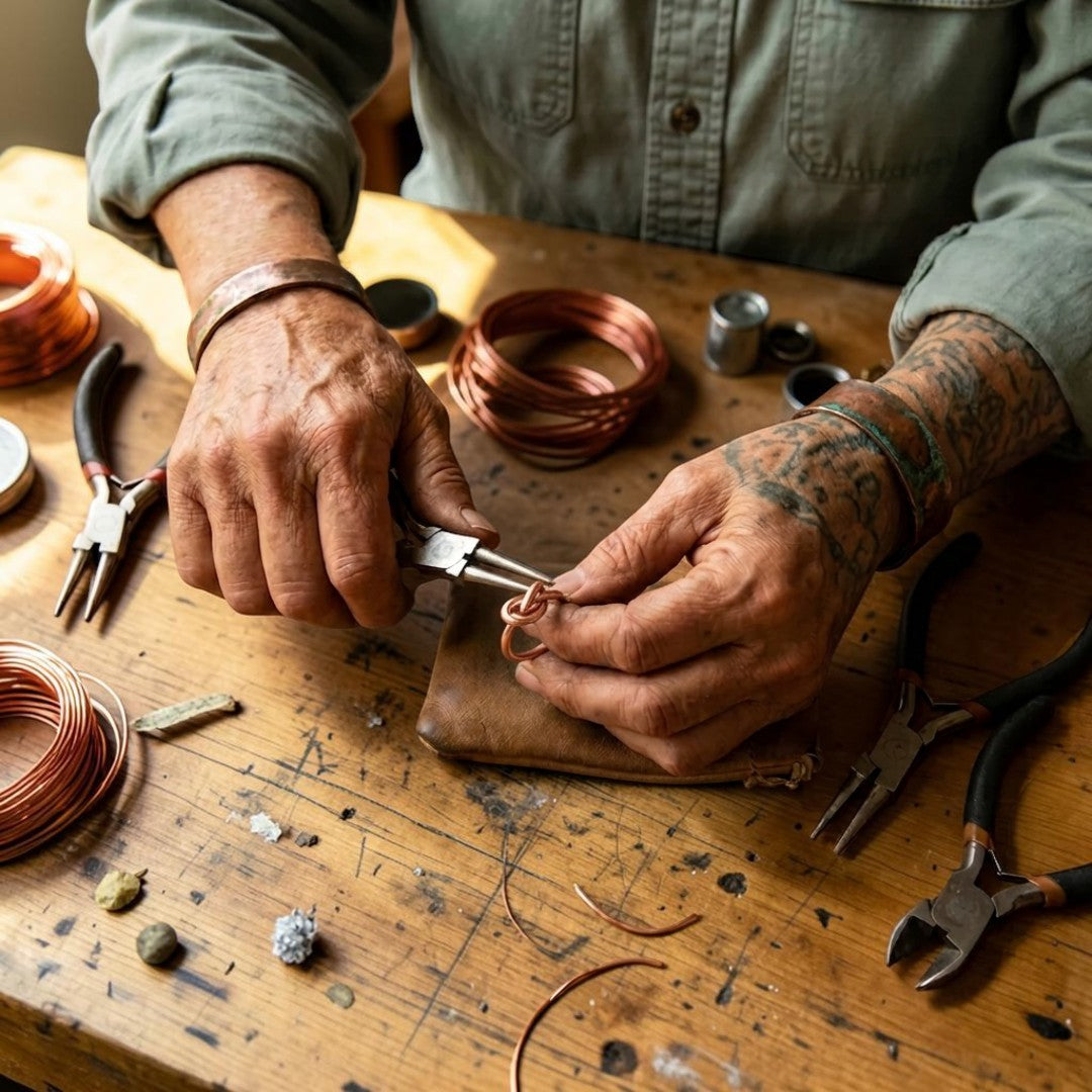 Mary's Lace Copper Ring