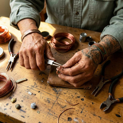 Mary's Lace Copper Ring