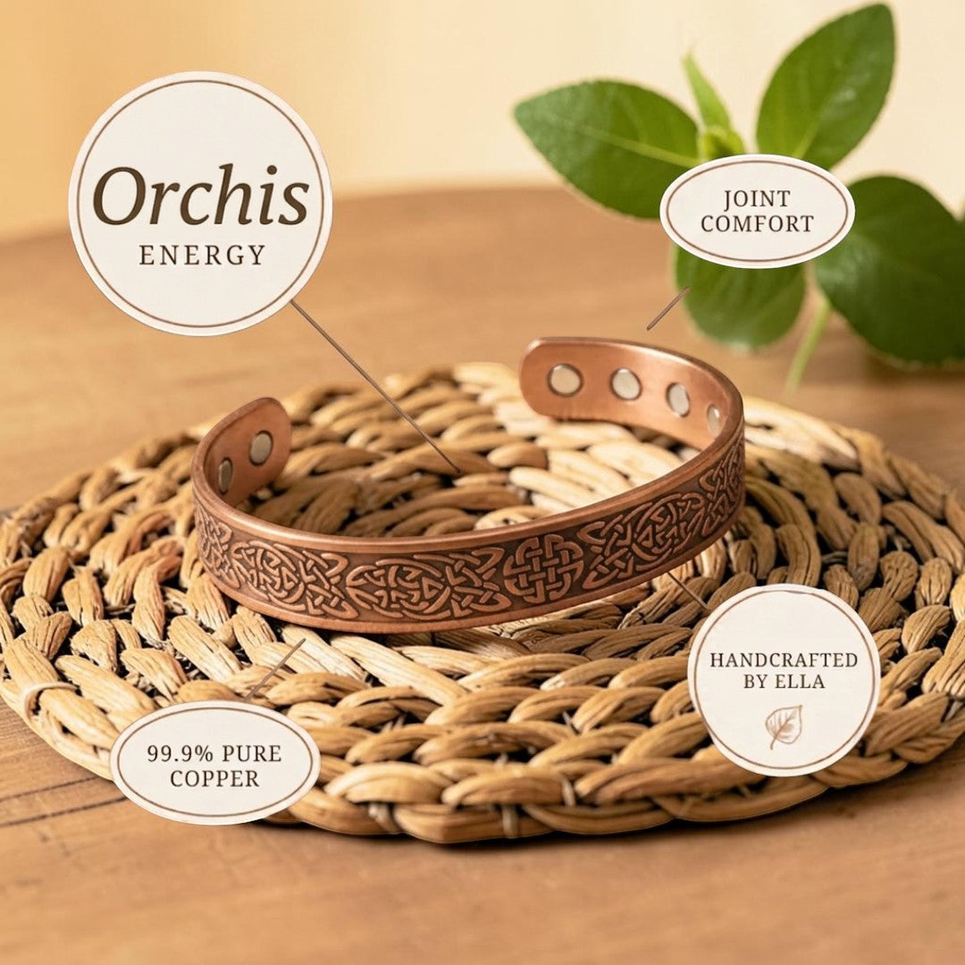Mary's Orchis Copper Bracelet
