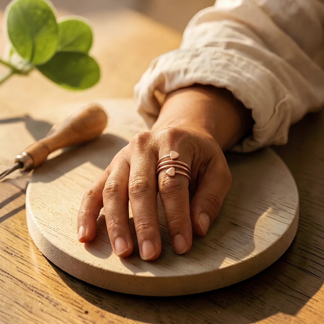 Mary's Blush Copper Ring