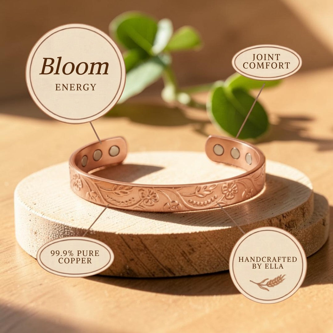 Mary's Bloom Copper Bracelet