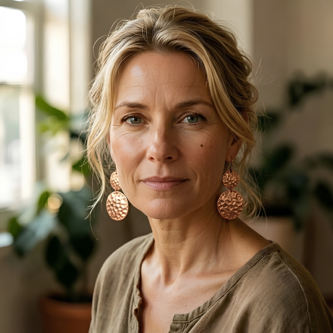 Mary's Soleil Copper Earrings