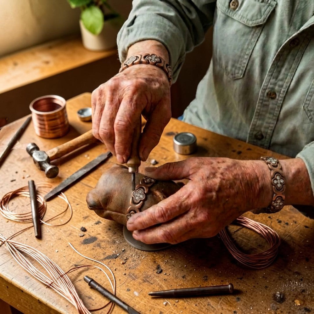 Mary's Escuro Copper Bracelet