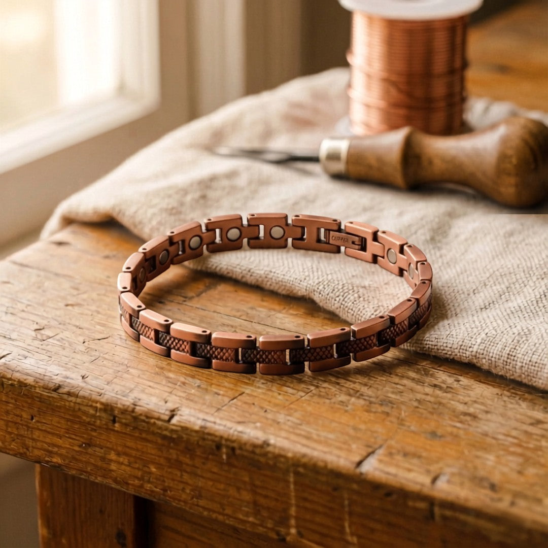 Mary's Ferro Copper Anklet