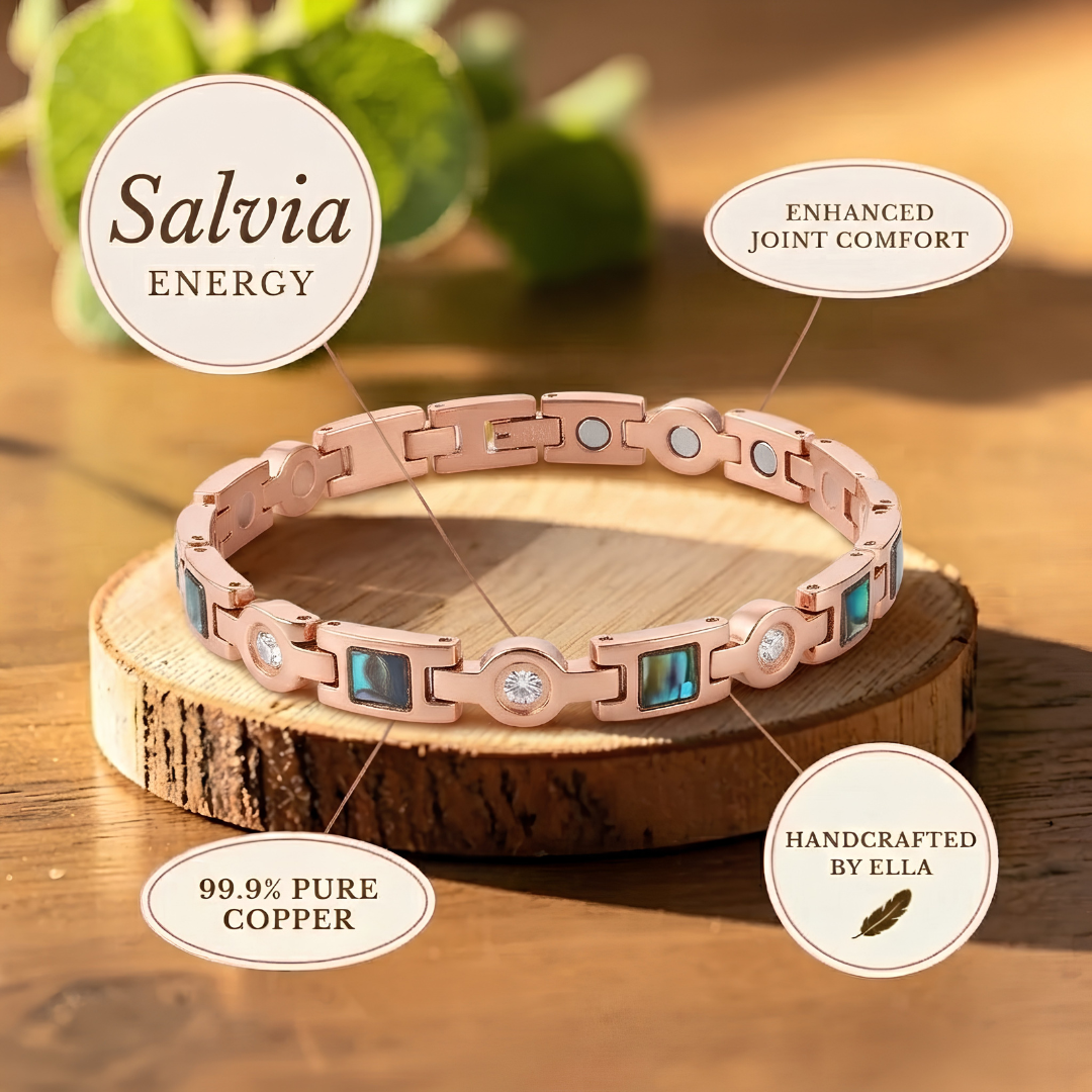 Mary's Salvia Big Copper Bracelet