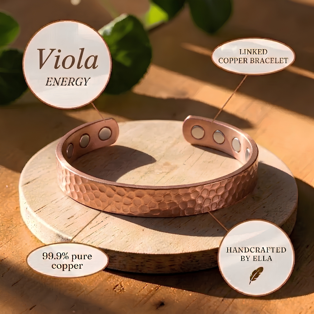Mary's Viola Copper Bracelet