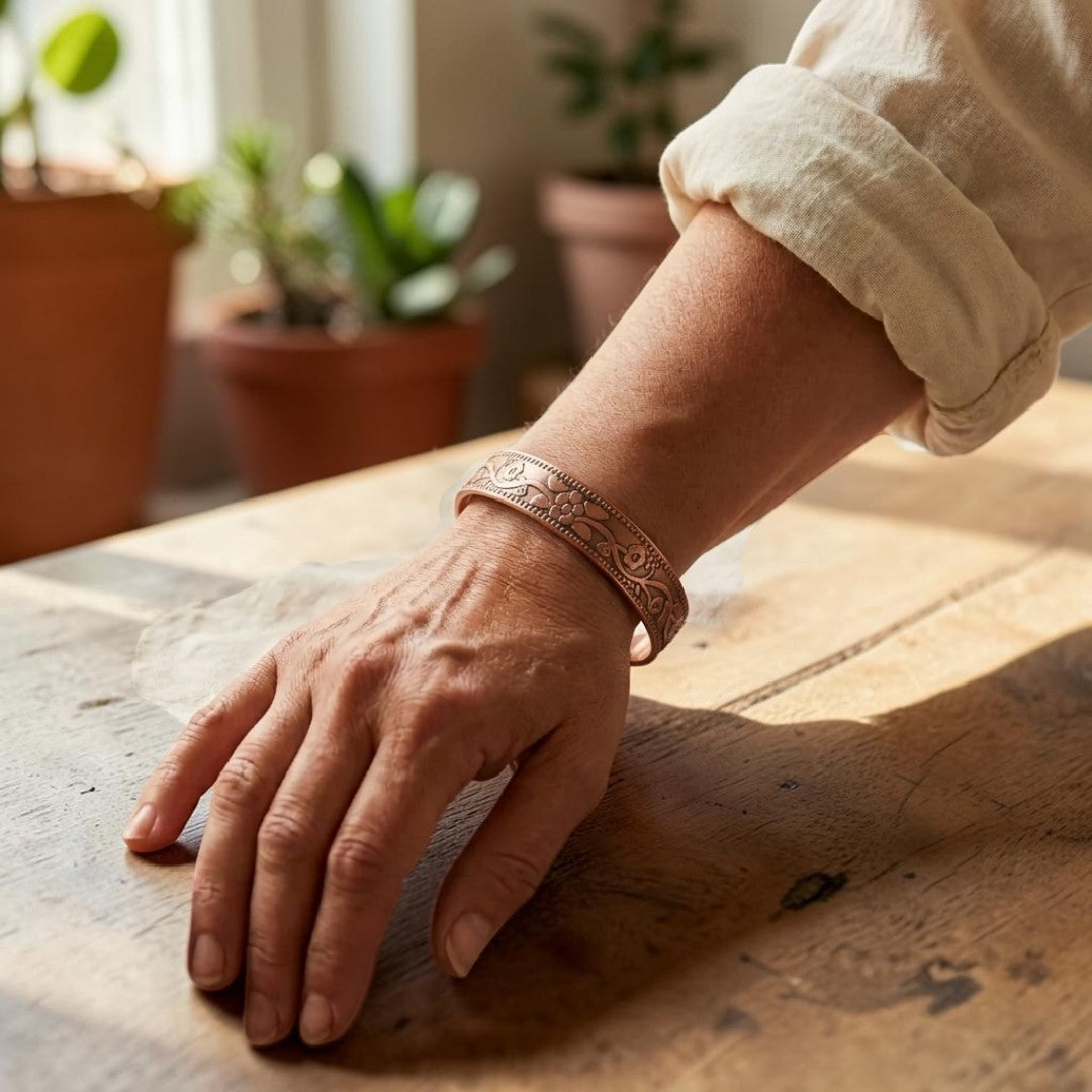 Mary's Vine Copper Bracelet