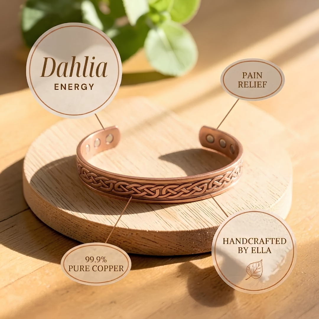 Mary's Dahlia Copper Bracelet
