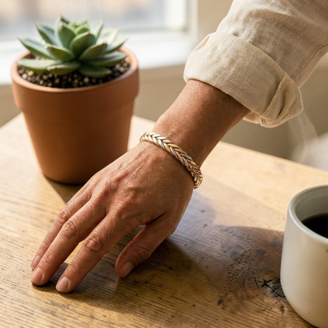 Mary's Stone Copper Bracelet