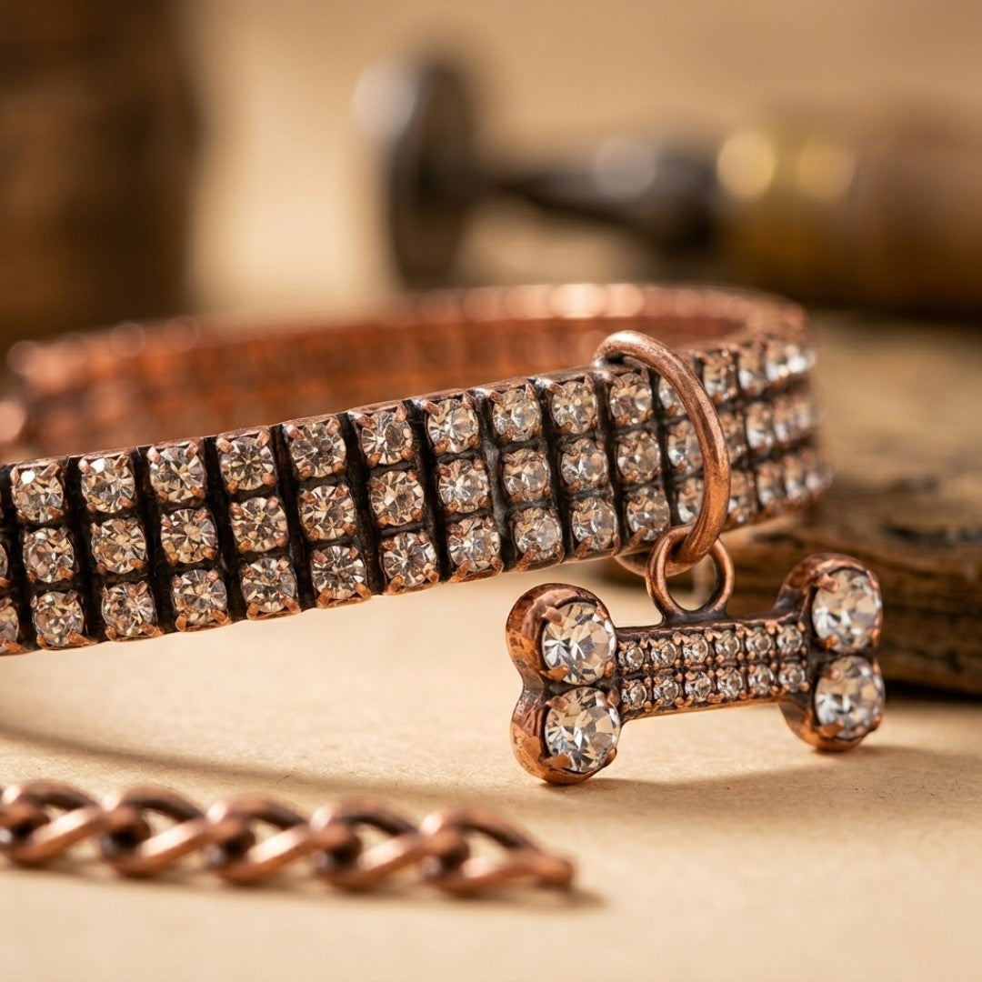 Mary's Loyal Copper Dog Collar
