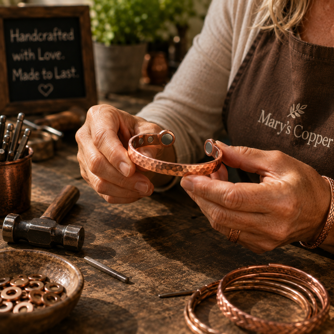 Mary's Lodestone Copper Bracelet