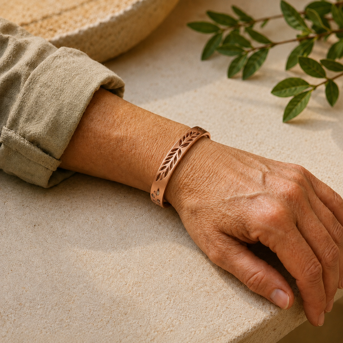 Mary's Lunar Copper Bracelet