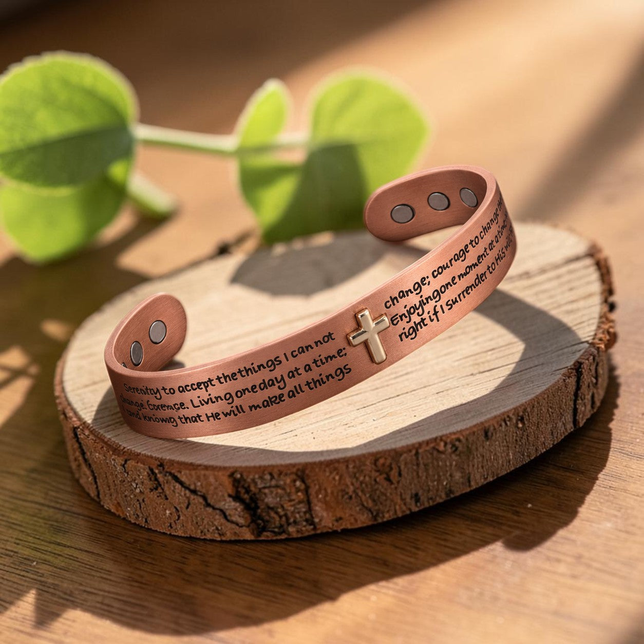Mary's Creed Copper Bracelet