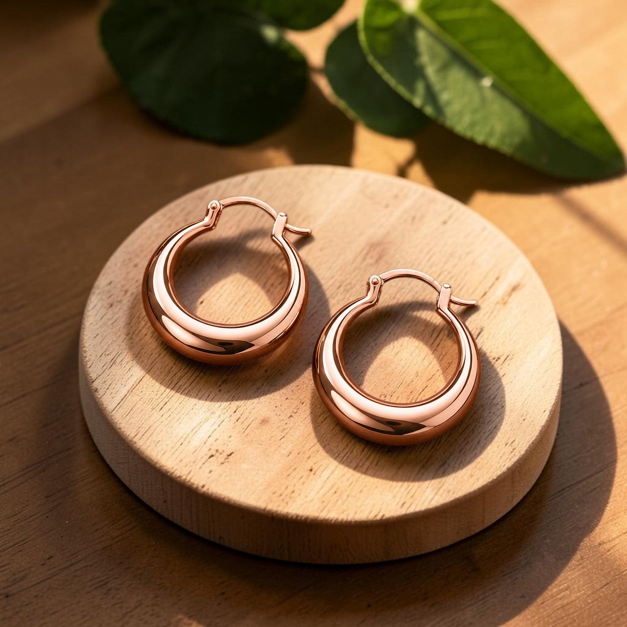 Mary's Hoop Copper Earrings