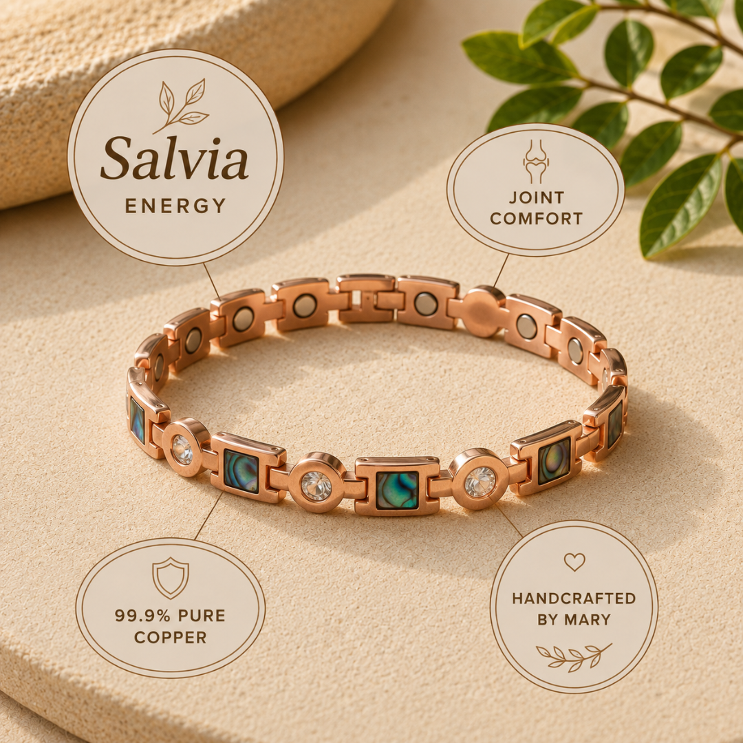 Mary's Salvia Big Copper Bracelet (kopie)