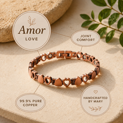 Mary's Amor Copper Anklet