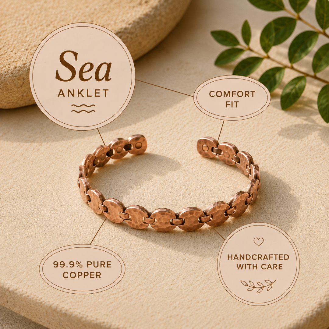 Mary's Sea Copper Anklet