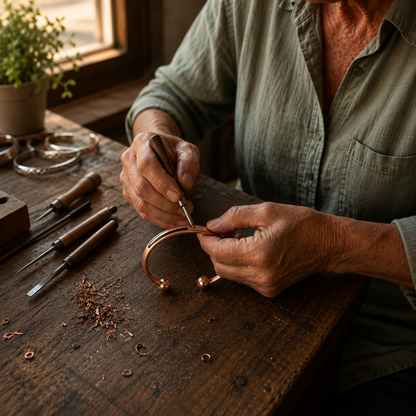 Mary's Vein Copper Bracelet