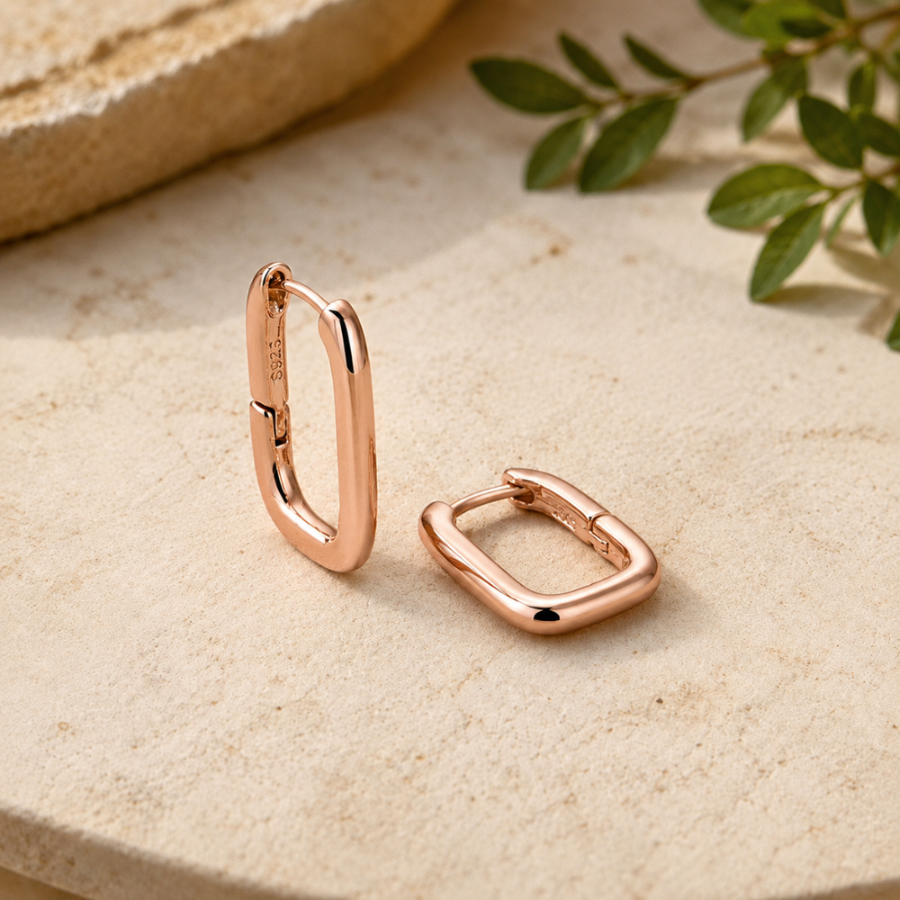 Mary's Clasp Copper Earrings