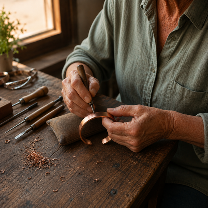 Mary's Cosmos Copper Bracelet
