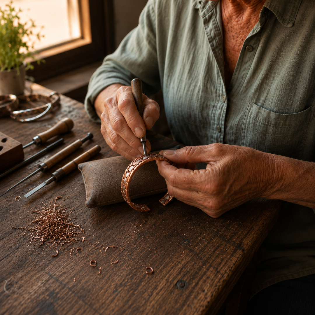 Mary's Gorse Men's Copper Bracelet