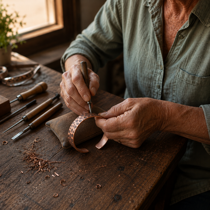 Mary's Crocus Copper Bracelet