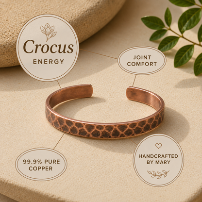 Mary's Crocus Copper Bracelet