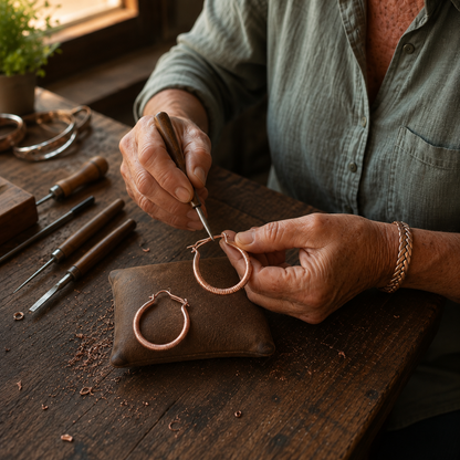 Mary's Creek Copper Earrings