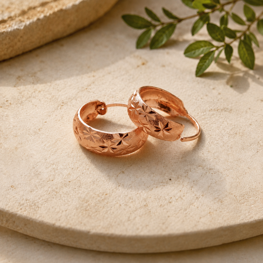 Mary's Dew Copper Earrings