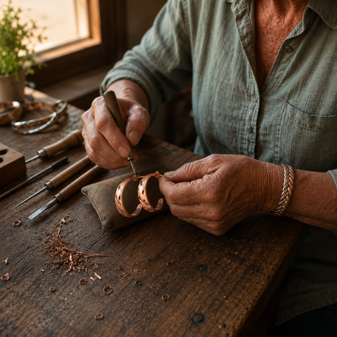 Mary's Vale Copper Earrings