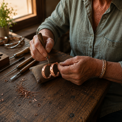 Mary's Vale Copper Earrings