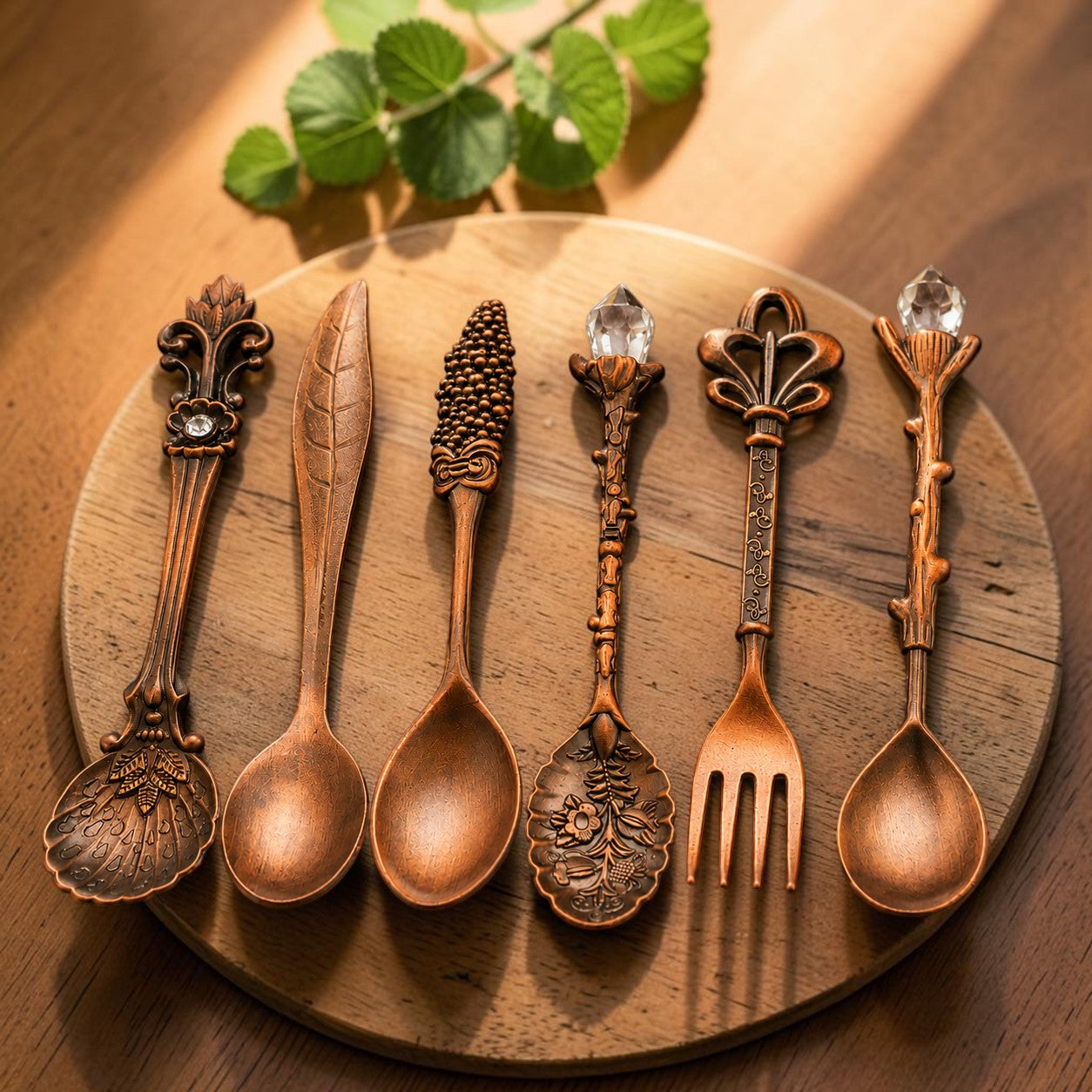 Mary's Copper Cutlery Set