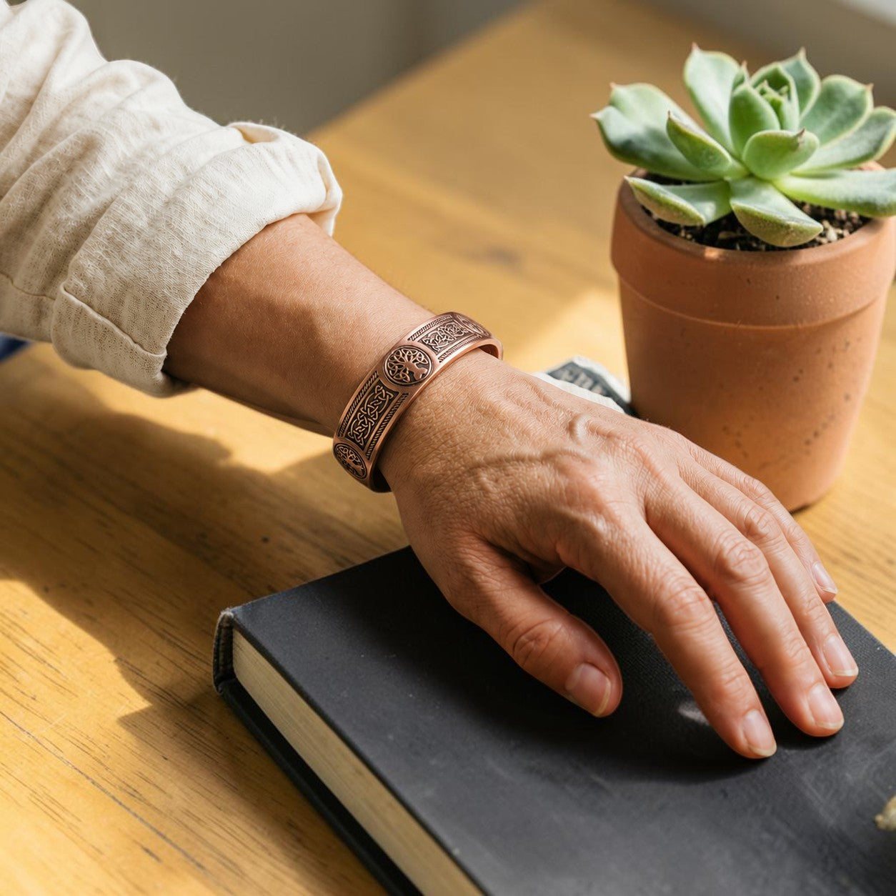 Mary's Bough Copper Bracelet