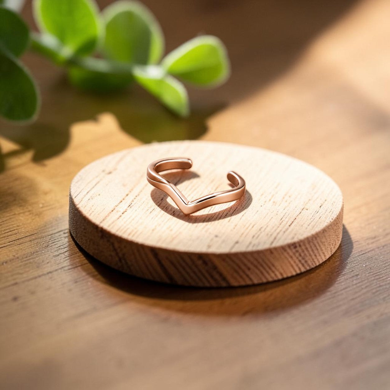 Mary's Notch Copper Toe Ring