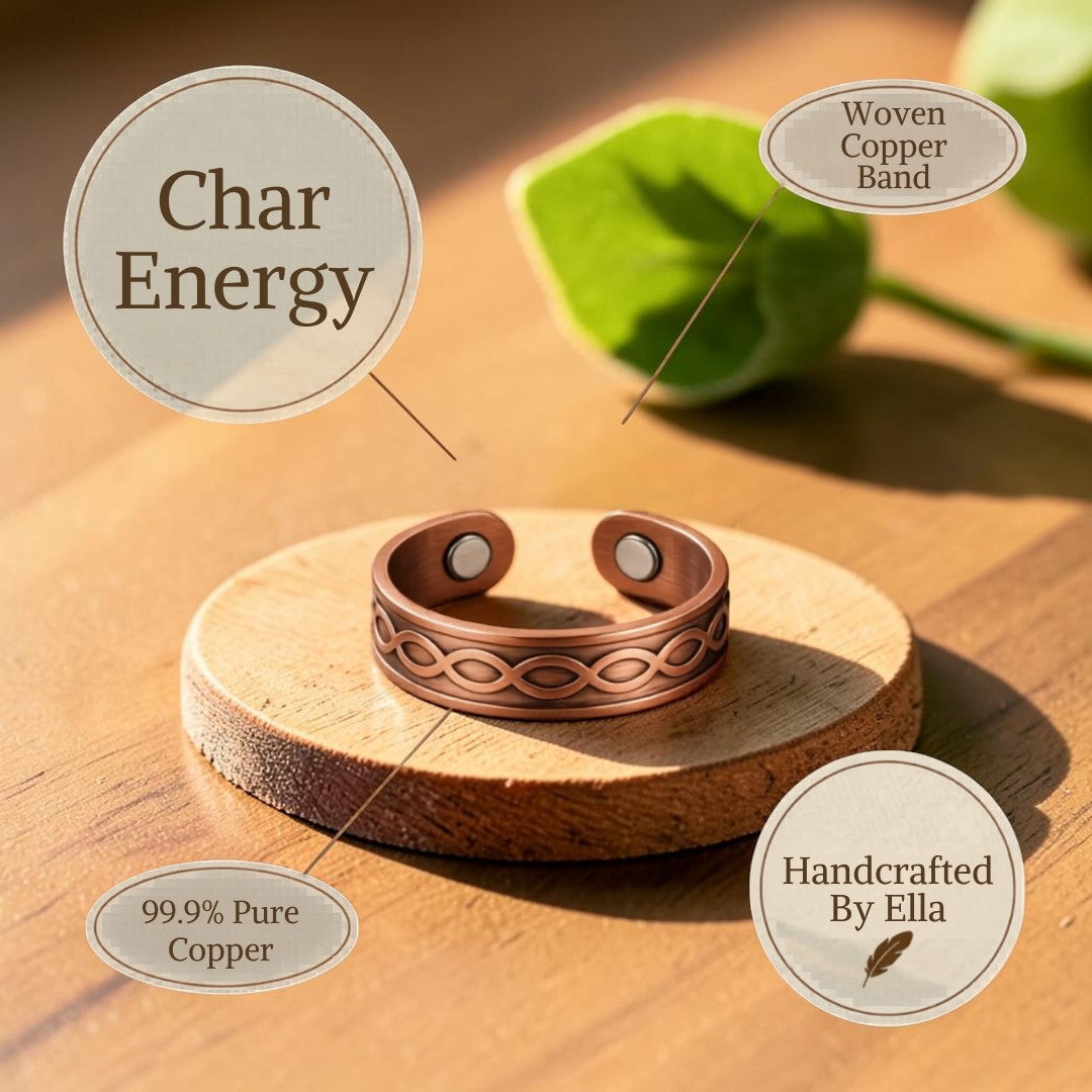 Mary's Char Copper Ring