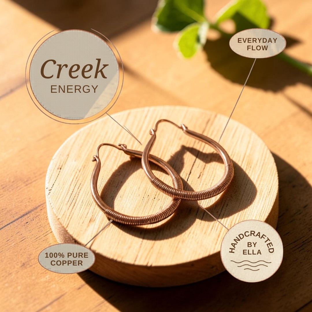 Mary's Creek Copper Earrings