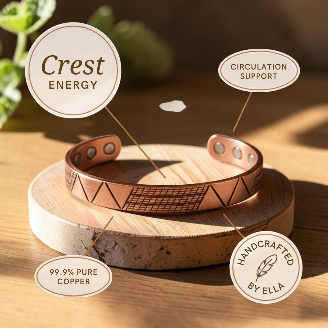 Mary's Crest Copper Bracelet