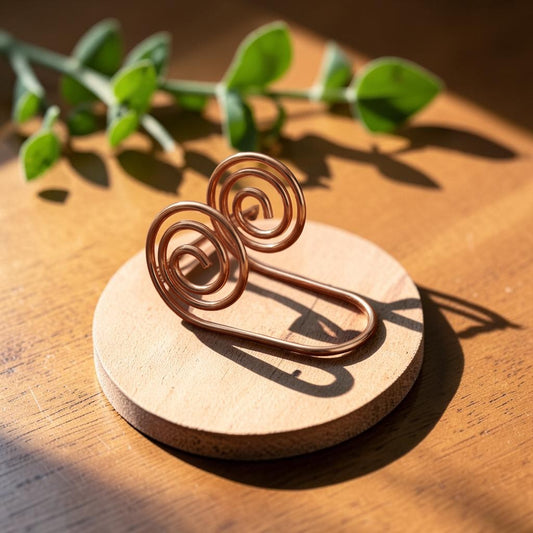 Mary's Flow Copper Hand Spiral Bracelet